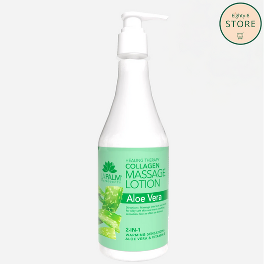 LAPALM Healing Therapy Massage Lotion Aloe Vera 8oz