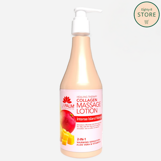 LAPALM Healing Therapy Massage Lotion Intense Island Mango 8oz
